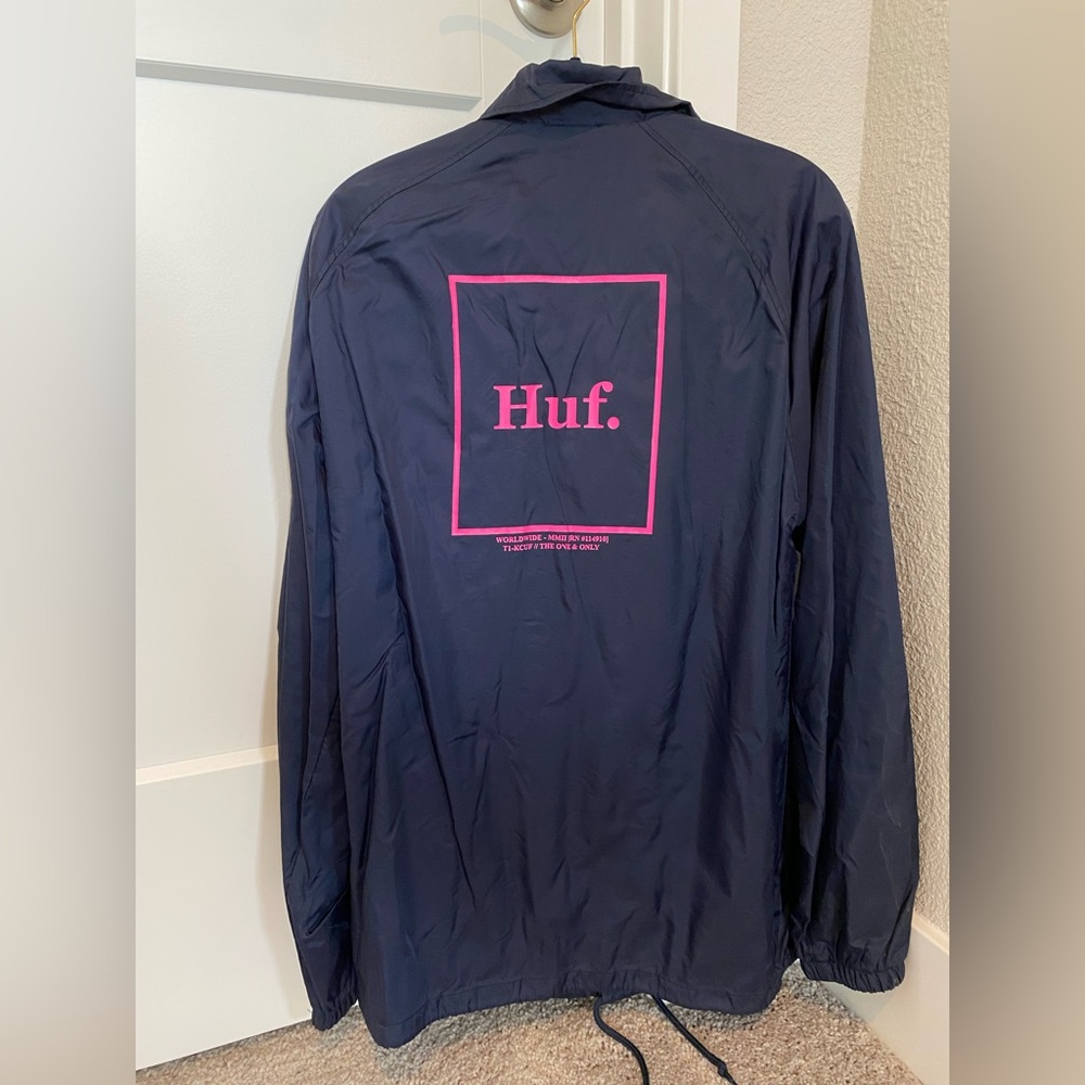 HUF Coaches Jacket Navy/Pink